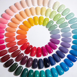 Wholesale Solid Color Press-on Nails - Custom Mix & Match (60 Colors x 6 Shapes Available)