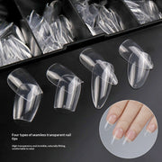 Seamless Collection: "Crystal Clear" – Invisible Multi-Shape Press-On Nail Tips