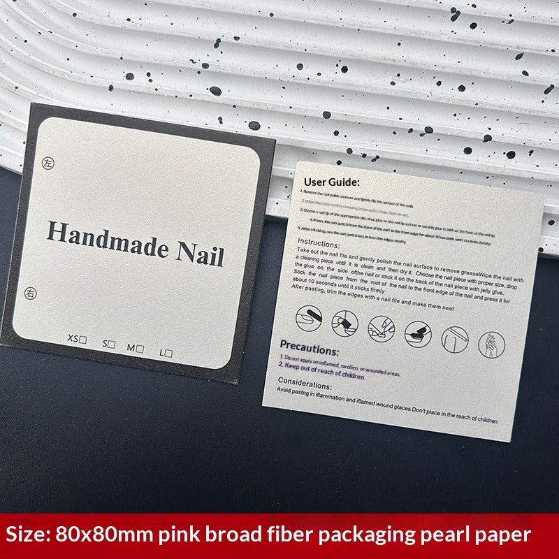 Classic White Display Cards for Press On Nail Sets (MOQ=50)