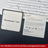 Classic White Display Cards for Press On Nail Sets (MOQ=50)