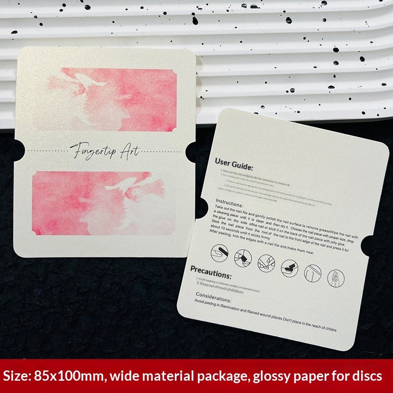 Custom Printed Display Cards for Press On Nail Packaging (MOQ=50)