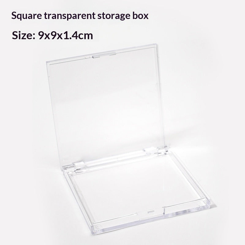 Clear Square Press On Nail Storage Display Box