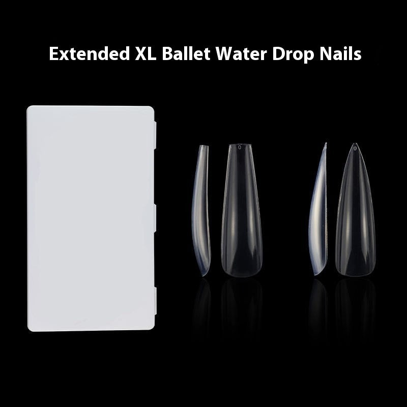 Nail Tips transparent press on nails piece XL nail piece 360 piece box light and thin full sticker ballet nail extended water drop nail piece