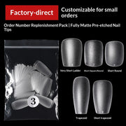 365nails 單一尺寸補充包｜全霧面免銼甲片（短款）
Pr