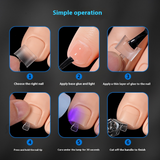 Nail Tips hot-selling wearing toenail pieces, half-sticker matte, no-carving and grinding short 120-piece boxed patch foot fake nails