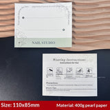 Horizontal Textured Press On Nail Display Cards (MOQ=50)