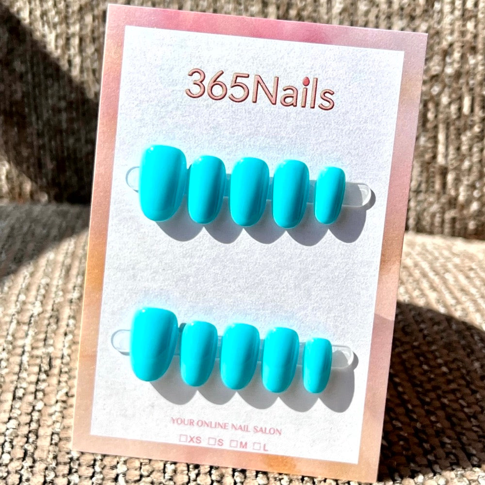 20 Colors Mega Palette - Premium Solid Handmade Nails (8 Shapes Available)