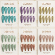"Dazzling Stiletto" - Glitter Handmade Nails (6 Colors Available)