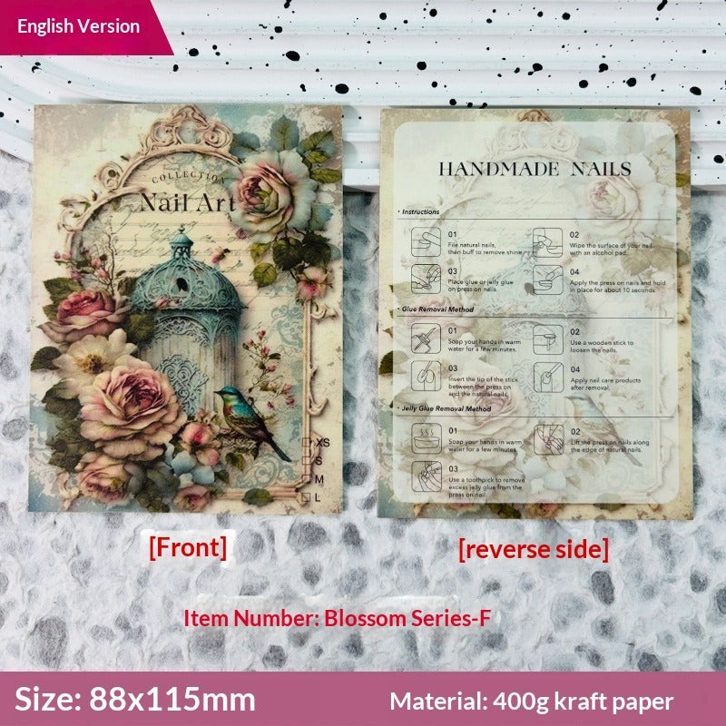 Custom Printed Display Cards for Press On Nail Packaging (MOQ=50)