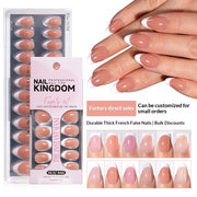 "Classic White French" - Timeless 32Pcs Press-On Nails Set