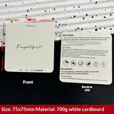 Minimal White Display Cards for Handmade Press On Nails (MOQ=50)