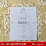 Elegant Floral Display Cards for Press On Nail Sets (MOQ=50)