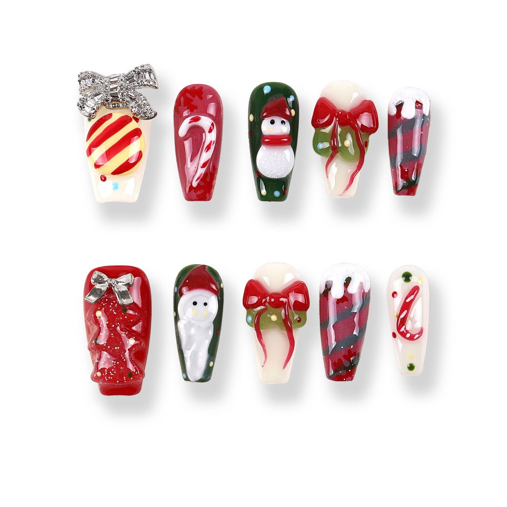 365Nails Ribbon & Candy Christmas Stiletto Mix Set