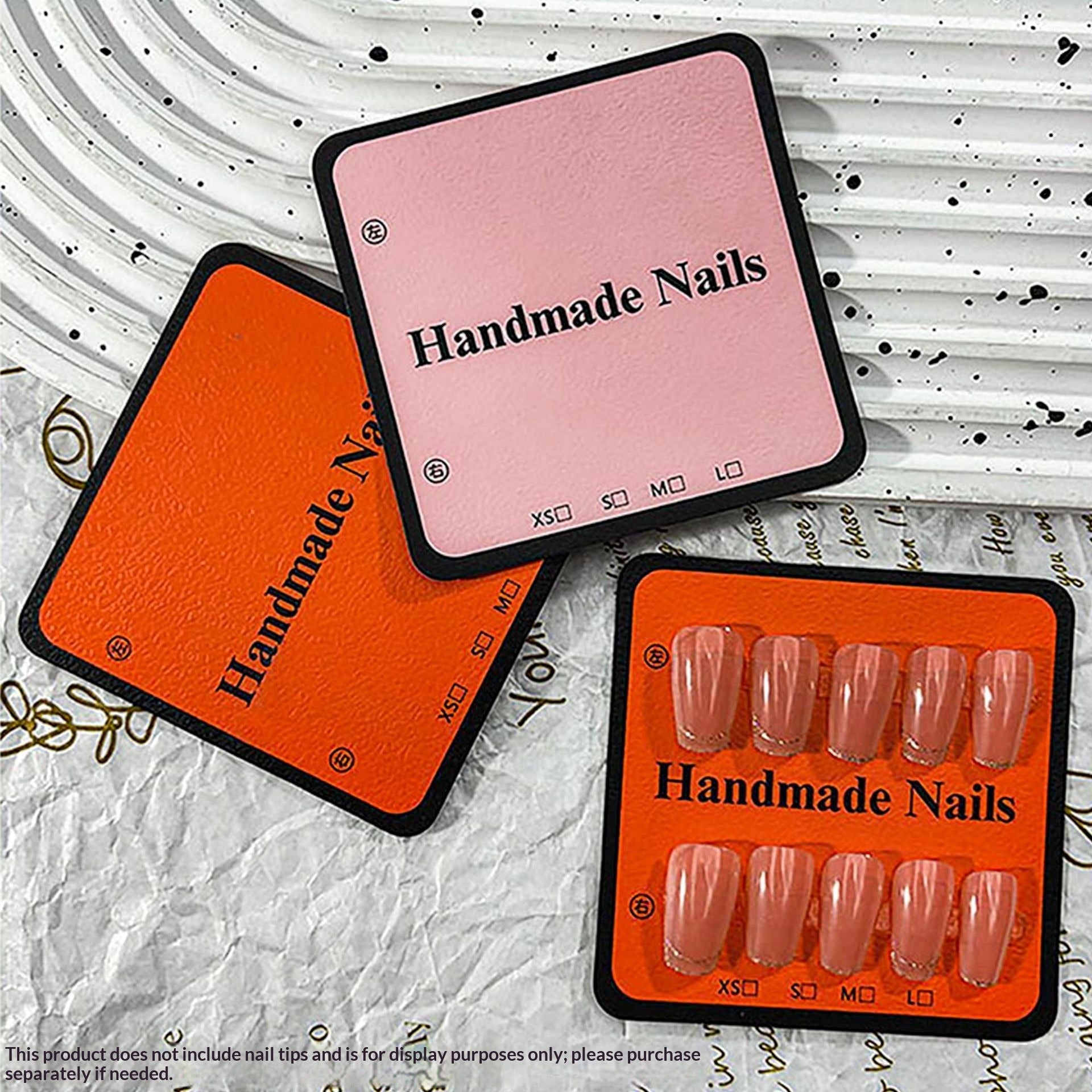 Galaxy Black Display Cards for Press On Nail Collections (MOQ=50)