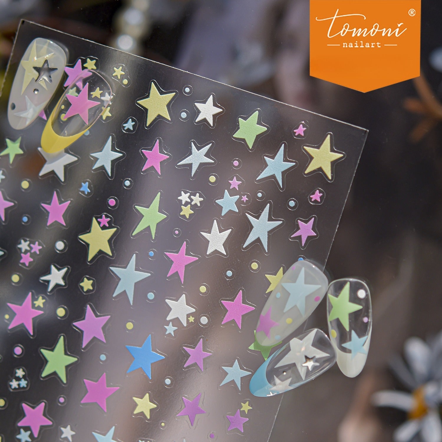 Pastel Starry Sky – Cute Nail Art Accent Set
