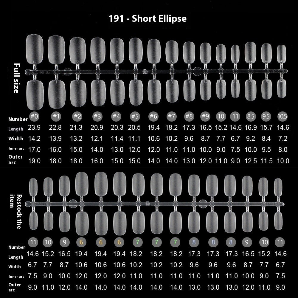 Nail Tips Transparent nail piece wholesale 30 pieces, full number, light and thin, full sticker, trapezoidal non-marking, wear-free patch, frosted nail piece