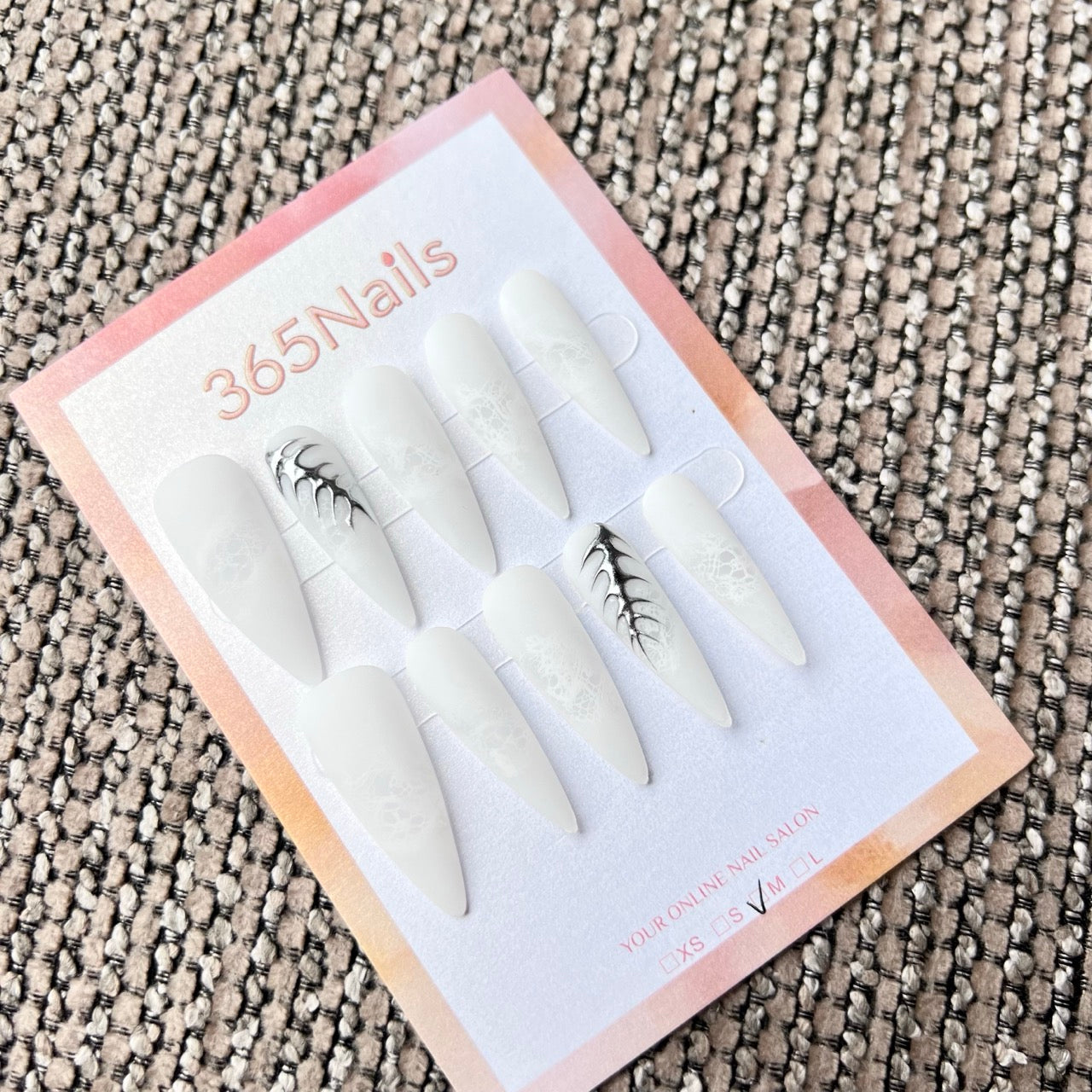 365nails：「黑暗骷髏痕跡」— 手工製穿戴甲（哥德暗黑／龐克街頭）