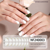 Semi-Cured Gel Nail Strips 3D Foil Gold Iridescent Glossy Set (MOQ=3)