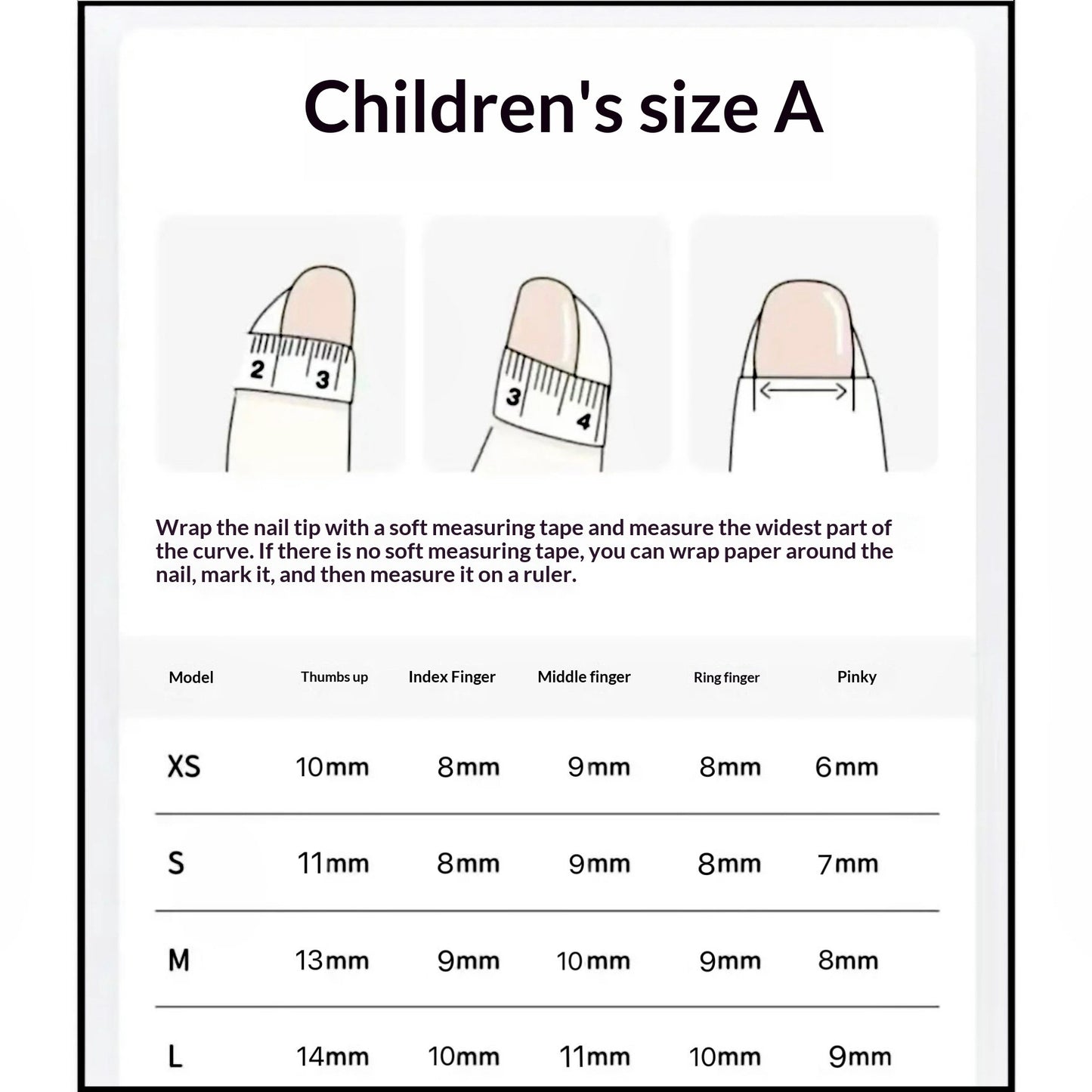 365nails: "edgy sweet bear" – short round handmade kids press-on nails