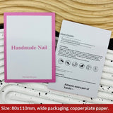 Custom Printed Display Cards for Press On Nail Packaging (MOQ=50)