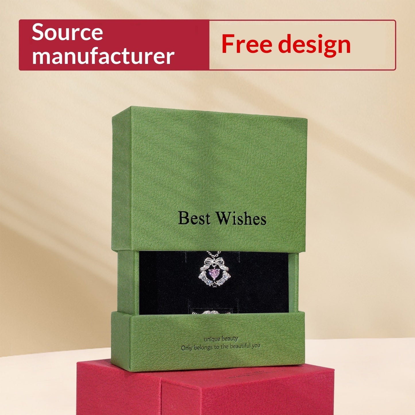 Luxury Drawer Jewelry Packaging Gift Box (MOQ=10)