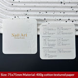 Embossed Cotton Paper Display Cards for Press On Nails (MOQ=50)