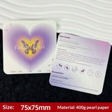 Gradient Pearl Butterfly Press On Nail Display Cards (MOQ=50)