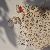 Leopard Print & Bow Nail Stickers – Cute Animal Print Collection