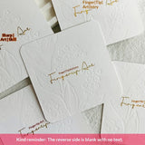 Embossed Cotton Paper Display Cards for Press On Nails (MOQ=50)