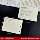 Minimal White Display Cards for Handmade Press On Nails (MOQ=50)