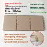 Crystal adhesive strips for press-on nail display cards