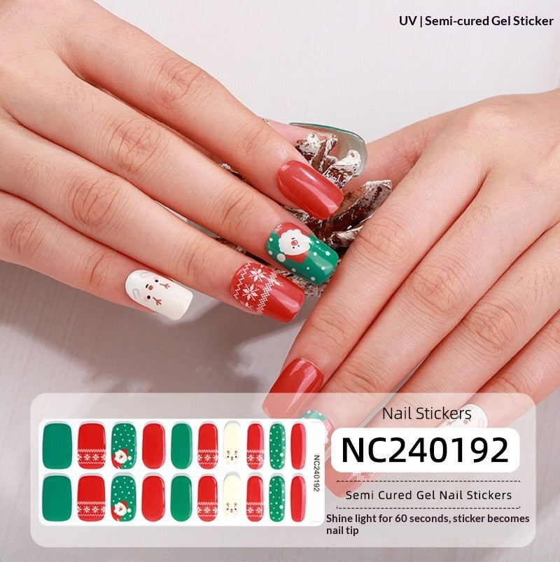 Semi-Cured Gel Nail Strips Laser Foil Ultra-Sparkle Shimmer Glossy Set (MOQ=3)