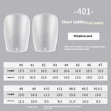 Nail Tips Amazon popular press on nails matte 450 almonds free of engraving ultra-thin and seamless patch manicure fake nails