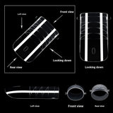 Nail Tips Crystal toenail nail mold with scale extension nail mold, foreign trade special nail mold 120 pieces