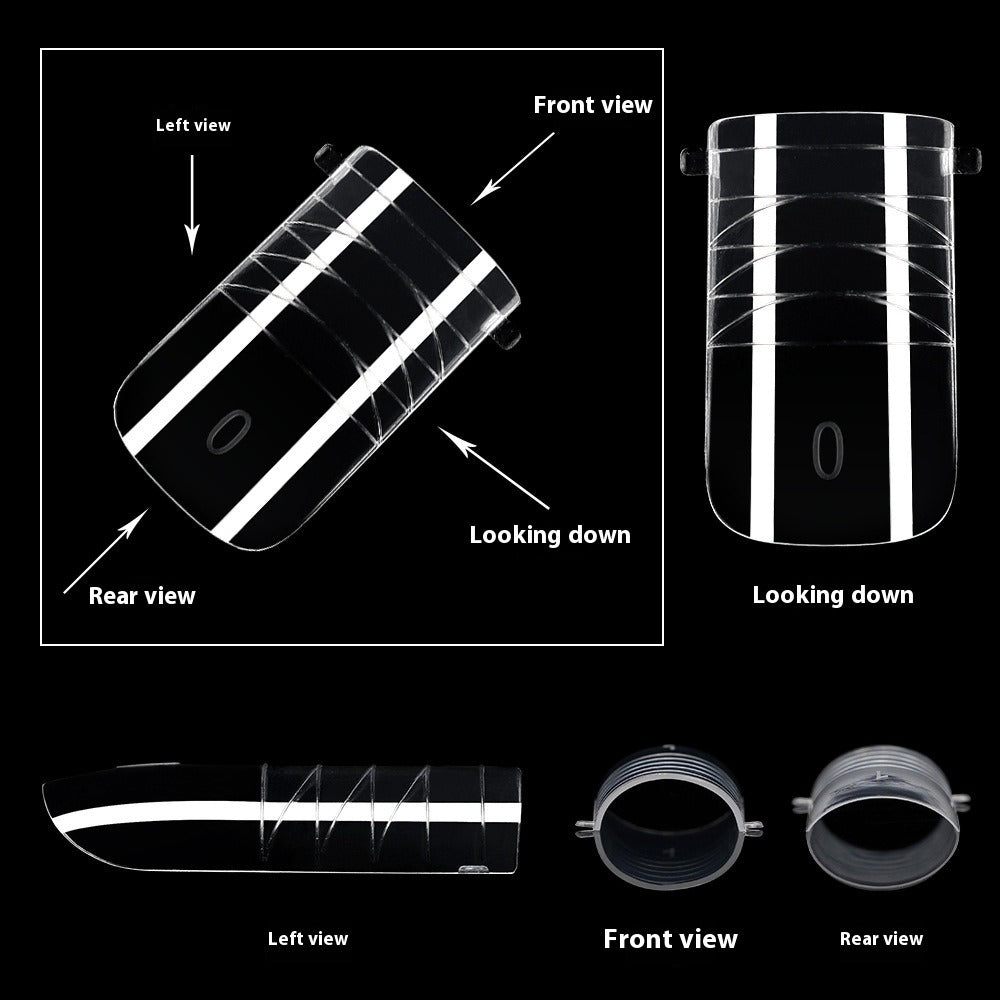 Nail Tips Crystal toenail nail mold with scale extension nail mold, foreign trade special nail mold 120 pieces