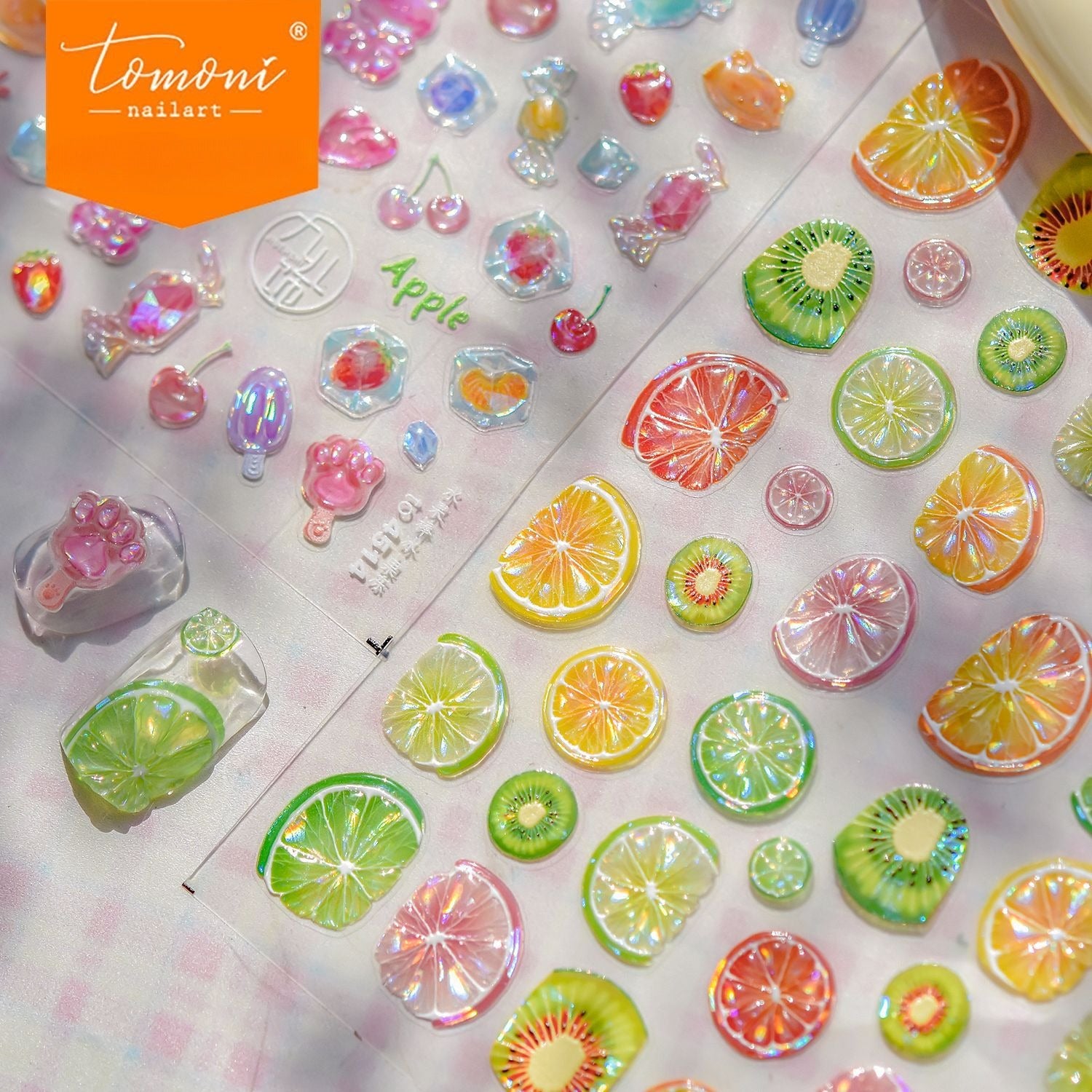 Jelly Fruit Slice – Fresh Summer Nail Art Stickers