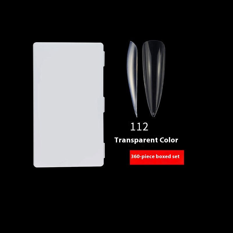 Nail Tips transparent press on nails piece XL nail piece 360 piece box light and thin full sticker ballet nail extended water drop nail piece