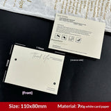 Minimal White Display Cards for Handmade Press On Nails (MOQ=50)