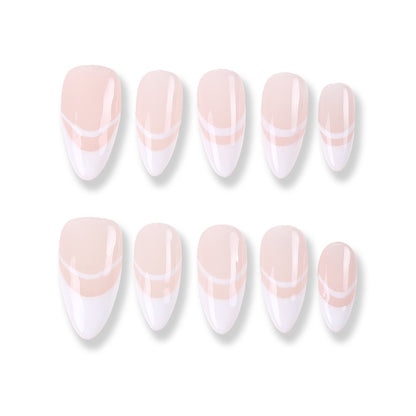 Creamy Nude Double-French Press-On Nails