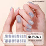 Semi-Cured Gel Nail Strips 3D Foil Shine Glam Emboss Effect (MOQ=3)