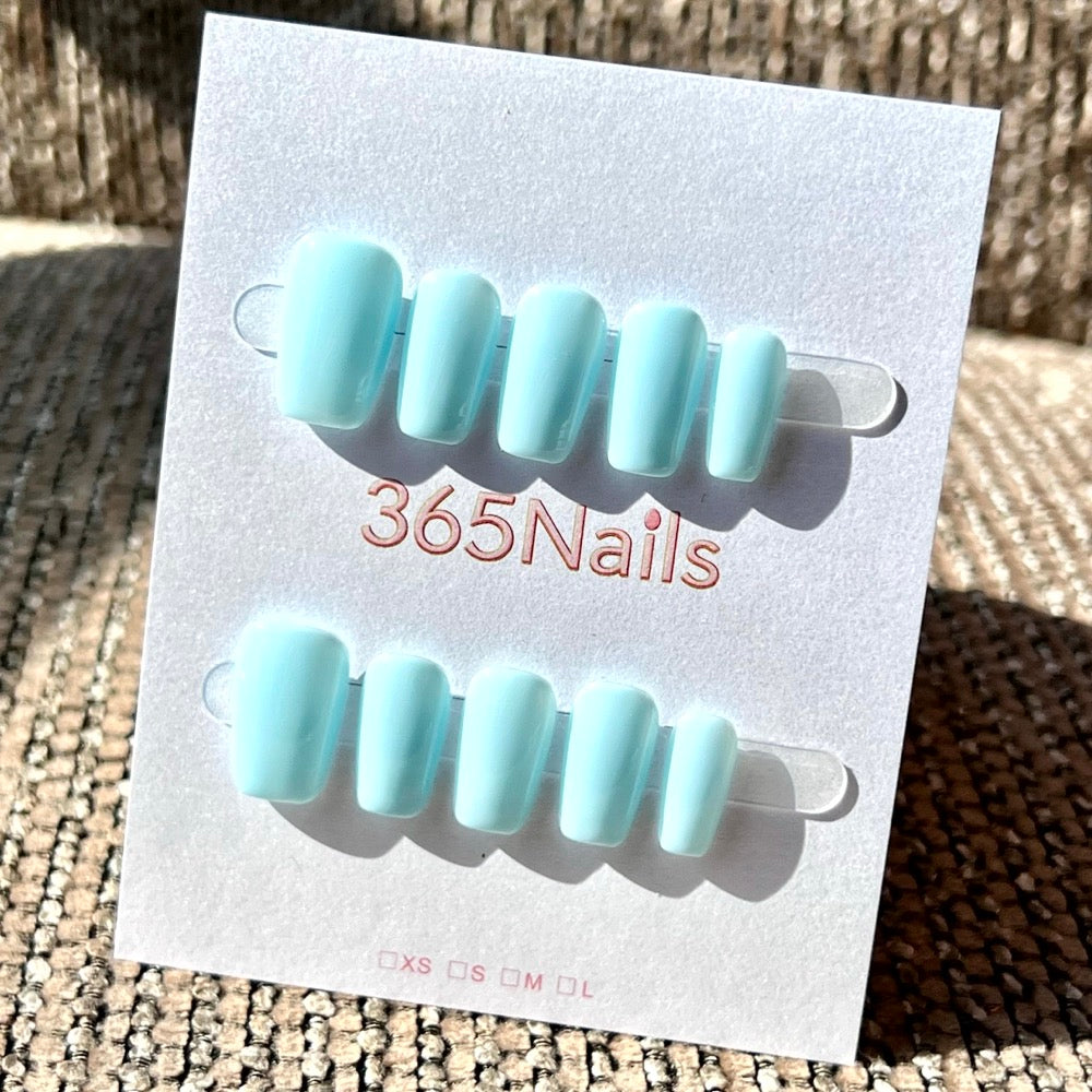 "20 Colors Mega Palette" - Premium Solid Handmade Nails (8 Shapes Available)