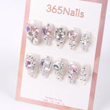 365Nails Crystal Aurora Luxury Short Tips