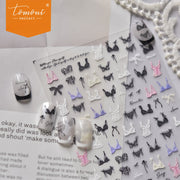 Lingerie & Bow – Chic Nail Art Accent Set