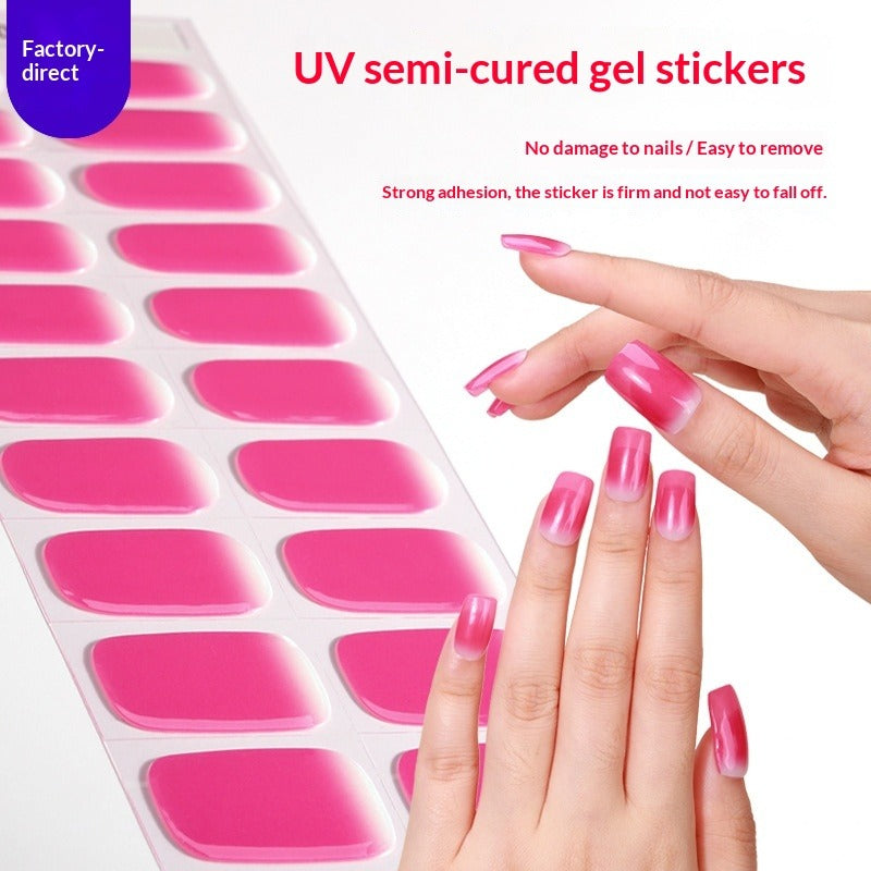 Semi-Cured Gel Nail Strips French Holiday Christmas Halloween Mix Designs (MOQ=3)