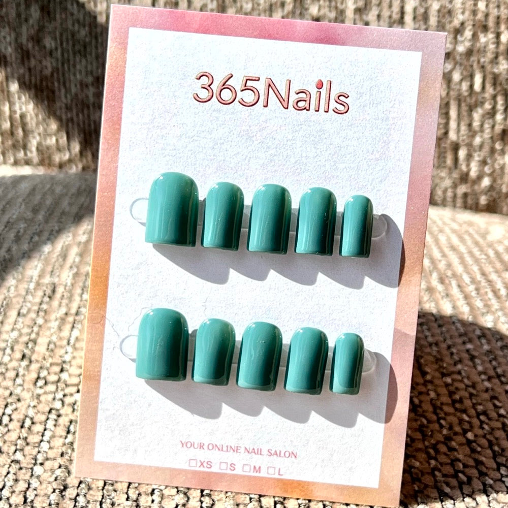 20 Colors Mega Palette - Premium Solid Handmade Nails (8 Shapes Available)