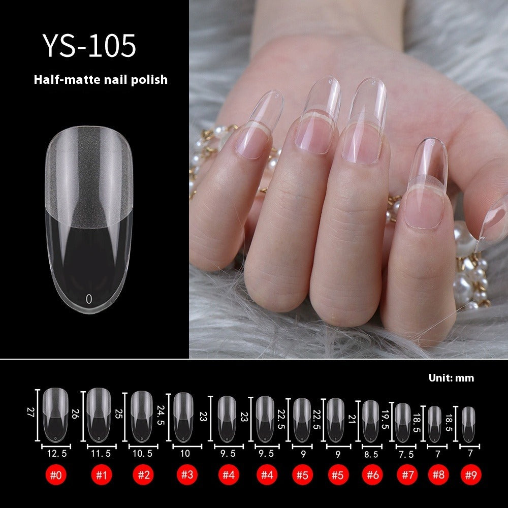 Nail Tips Nail pads are transparent and semi-matte, fully pasted, ultra-thin and non-marking (MOQ=3)