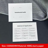 Galaxy Black Display Cards for Press On Nail Collections (MOQ=50)