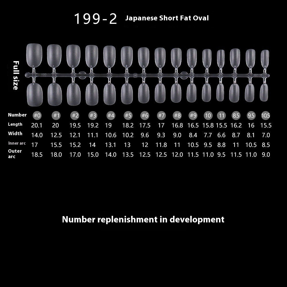 Nail Tips Transparent nail piece wholesale 30 pieces, full number, light and thin, full sticker, trapezoidal non-marking, wear-free patch, frosted nail piece