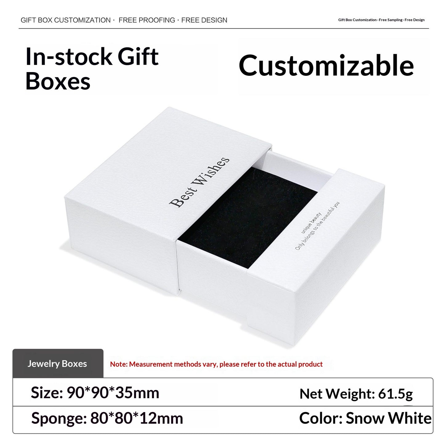 Luxury Drawer Jewelry Packaging Gift Box (MOQ=10)