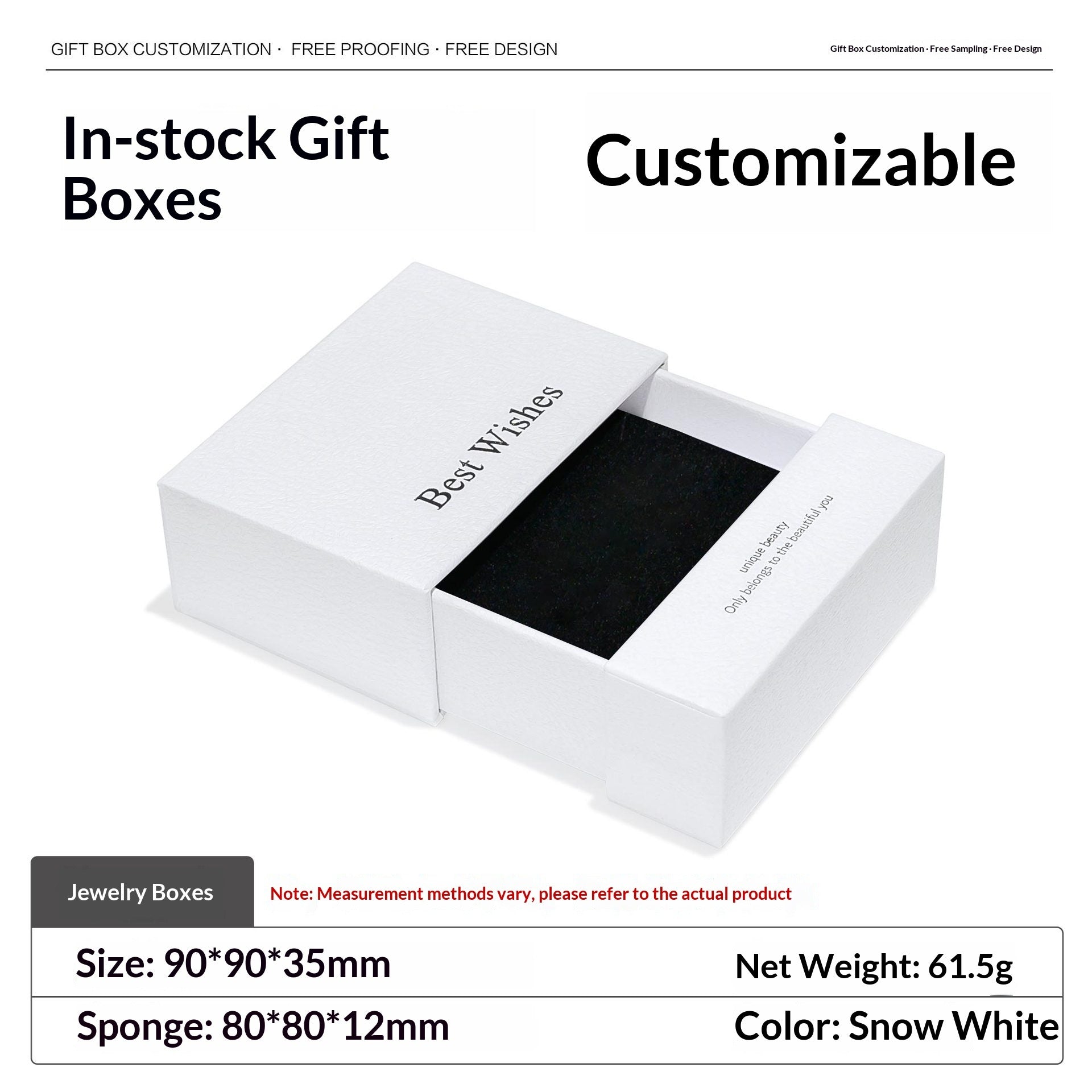 Luxury Drawer Jewelry Packaging Gift Box (MOQ=10)